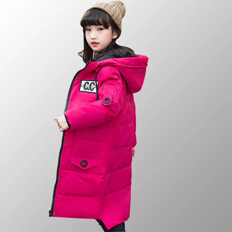 

Girls Winter Down Jackets Warm Teenage Girls Clothing 6 8 10 12 14 Year Coat Toddler Girl Winter Clothes Puffer Jacket Kids 2018