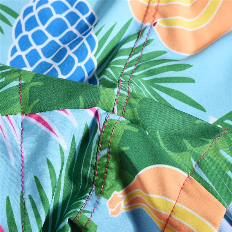 Для женщин летние шорты для повседневное Drawstring пояс тропические фрукты 3d принт пляжные стиль плавание бассейн с карманом свободные ж
