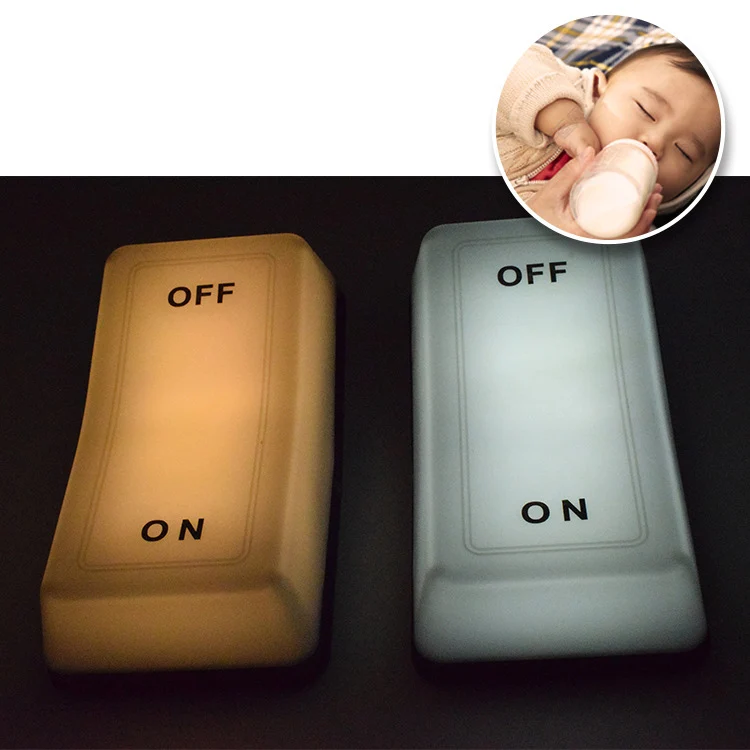 

ON-Off Led Night Light for Kids and Adults by Noonless -Portable Bedroom Lamp Cool Gravity Light with Built for USB Rechargeable