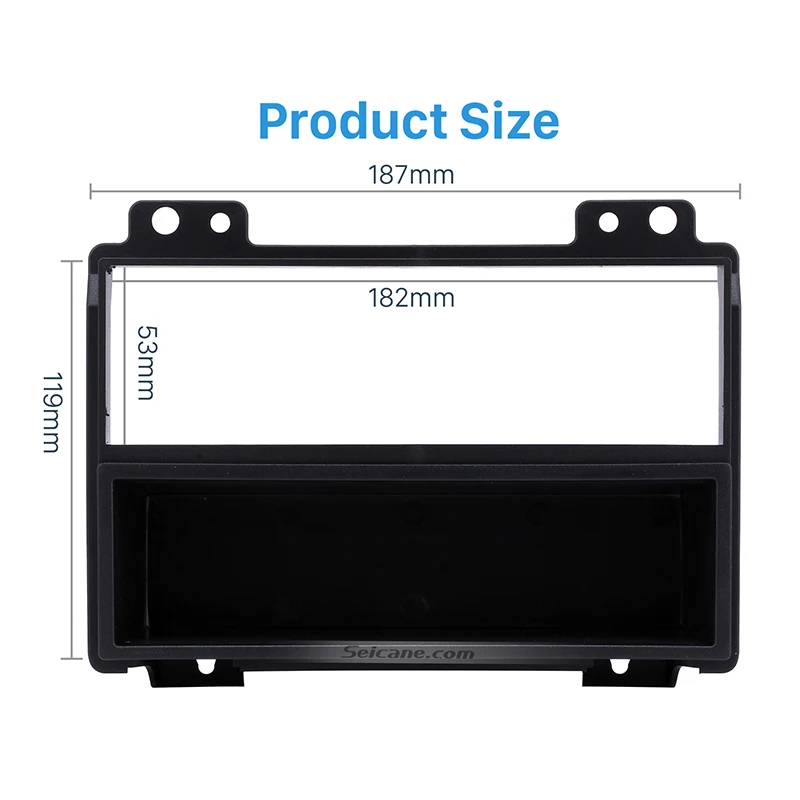 Seicane установка 182*53 мм рамка Панель комплект автомобиля радио фасции для 2002 2003 2004 2005 Ford Fiesta 2005 2006 2007 Ford Fusion
