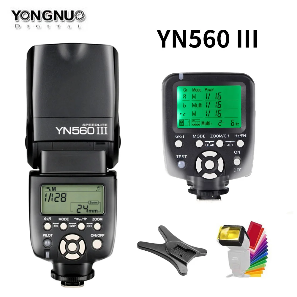 YONGNUO YN560III YN560 III Беспроводная вспышка фотовспышка вспышка для фотосъемки+ YN560TX триггер для Canon Nikon Olympus Panasonic Pentax camera