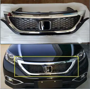 

For 2012 2013 2014 Honda CRV CR-V Modulo Front Grill Grille Top Grade ABS Chrome