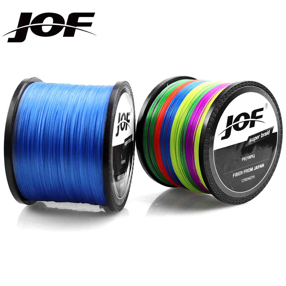 JOF PE Braided Fishing Line 9 Strands 1000M 20 24 35 40 50 65 80 100 108LB Japan Quality
