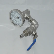 Сусла чиллер термометр и контрольный клапан домашнего пивоварения