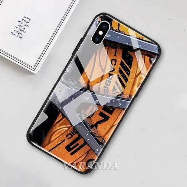 Чехол из закаленного стекла для iPhone 7, 8 Plus, 6, 6s Plus, XS MAX, X, XR, автоспорт, AMG, покрышка, стекло, чехол для телефона - Цвет: 01