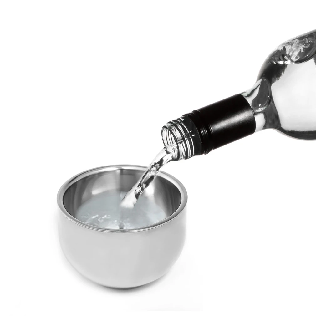 

1Pcs 100ML Outdoor Mugs Stainless Steel Double Layer Water Tea Wine Bowl Outdoor Cup For Camping Traval