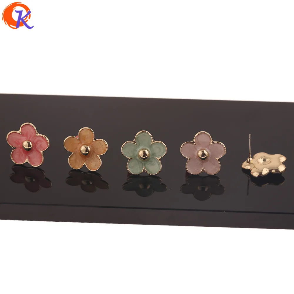 

Cordial Design 50Pcs 18*18MM Fashion Jewelry/Stud Earrings/Flower Shape/Paint Effect/Silver Pin/Hand Made/Earrings For Women