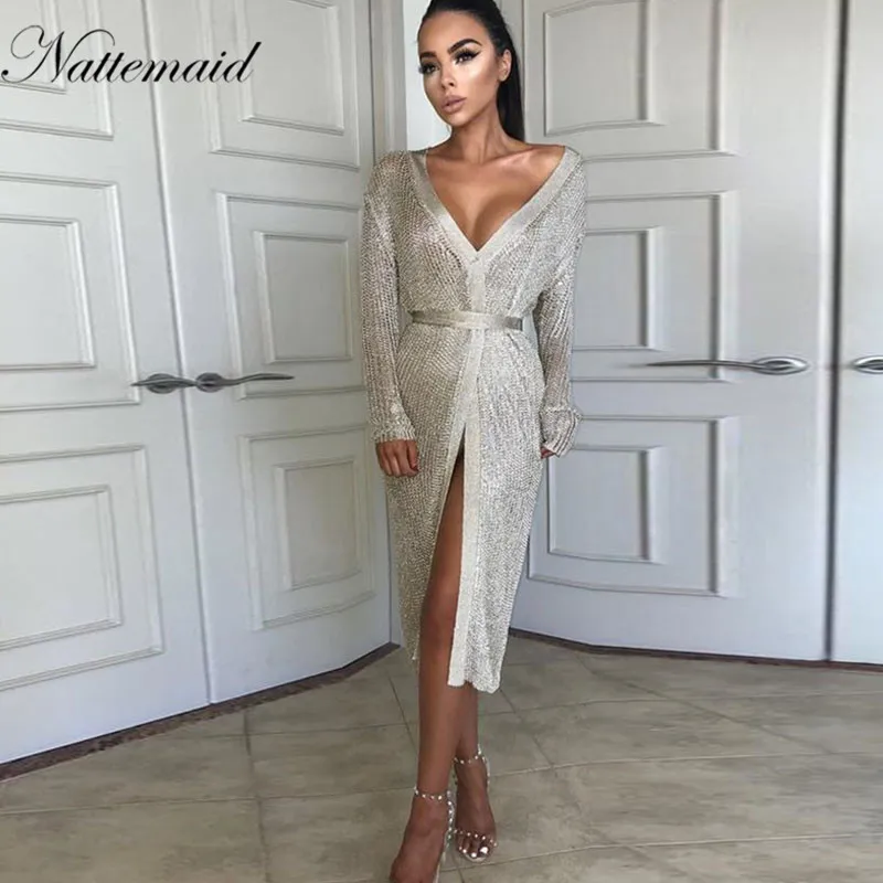 NATTEMAID stretchable women summer sexy dress hollow out casual dresses party evening elegant knitted dress vestidos NATTEMAID stretchable women summer sexy dress hollow out casual dresses party evening elegant knitted dress vestidos