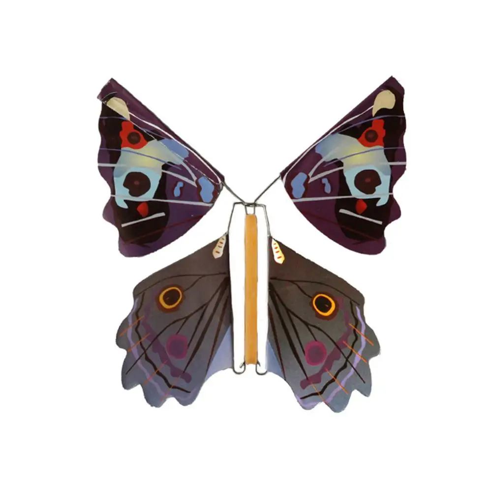 Волшебная Летающая бабочка детская игрушка 3D волшебная фея Летающая в книжке бабочка-открытка игрушка бабочка подарок. Разные цвета - Цвет: 1 pcs Random Color