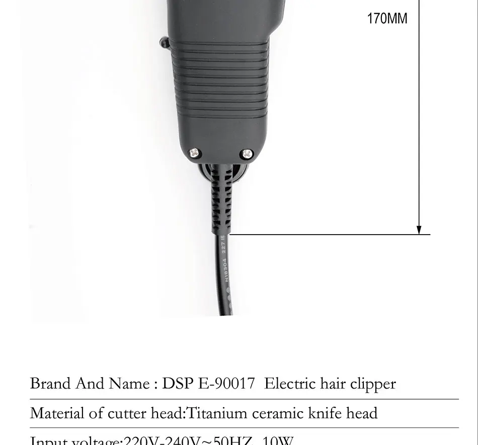 DSP профессиональная электрическая машинка для стрижки волос, титановое стальное лезвие, триммер для волос, машинка для стрижки волос, инструмент для бритья