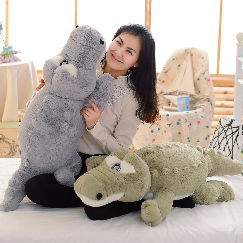

1pc 60-140cm Big Size Simulation Crocodile Plush Toys Stuffed Animals Soft Cushion Pillow Toys Kids Girls Xmas gifts