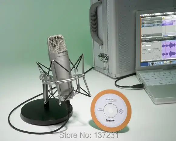 SAMSON C01U Пак-запись/Подкаст Пак USB Студийный конденсаторный микрофоны цифровой аудио в комплекте с Cakewalk Sonar LE