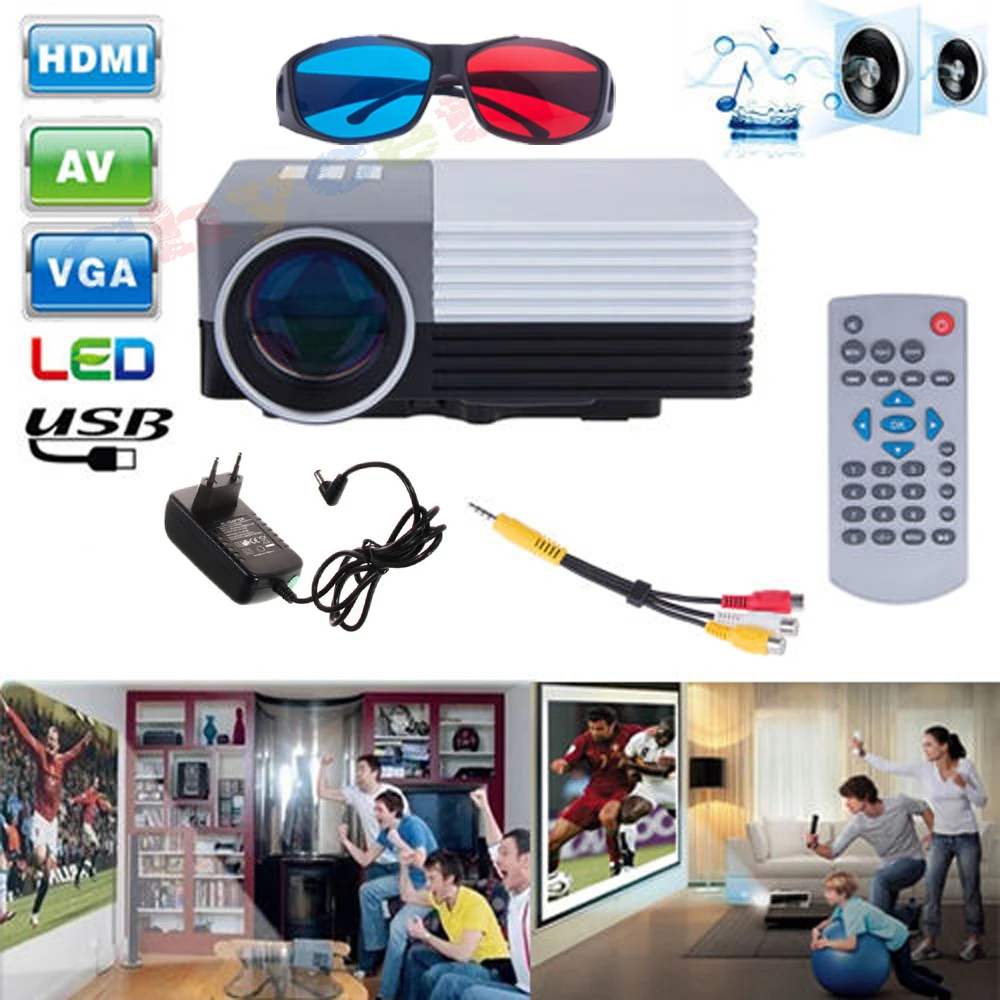 Original GM50 Mini Home Theater Projectors Video 3d Projector With