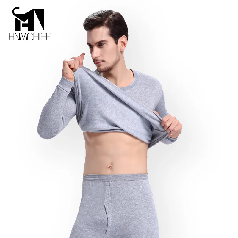 Men thermal underwear long johns fashion brand winter fleece mens underpants men thermal underwear set Good Quality clothing