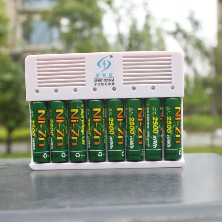 8 слотов каналов портов 1 6 в NiZn 2 NiMH перезаряжаемое зарядное устройство для