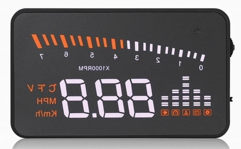 

Ouchuangbo X5 HUD car head up display auto Car Styling light sensor speed alarm icon windshield Projector