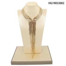 Yulaili Новое поступление горячая Распродажа женское золотое серебряное ожерелье с длинной кисточкой элегантный подарок на праздник модный костюм
