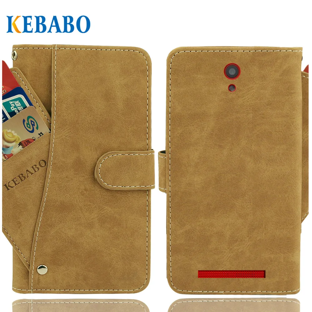 Vintage Leather Wallet Prestigio Muze C7 LTE 7510 Duo Case 5&quot Flip Luxury 3 Front Card Slots Cover Magnet Stand Phone Bags | Мобильные