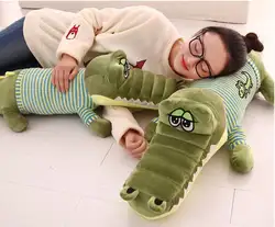 Плюша мультфильм полосы ткани склонны крокодил диван спинки подушку украшения дома подарок на день рождения a2168