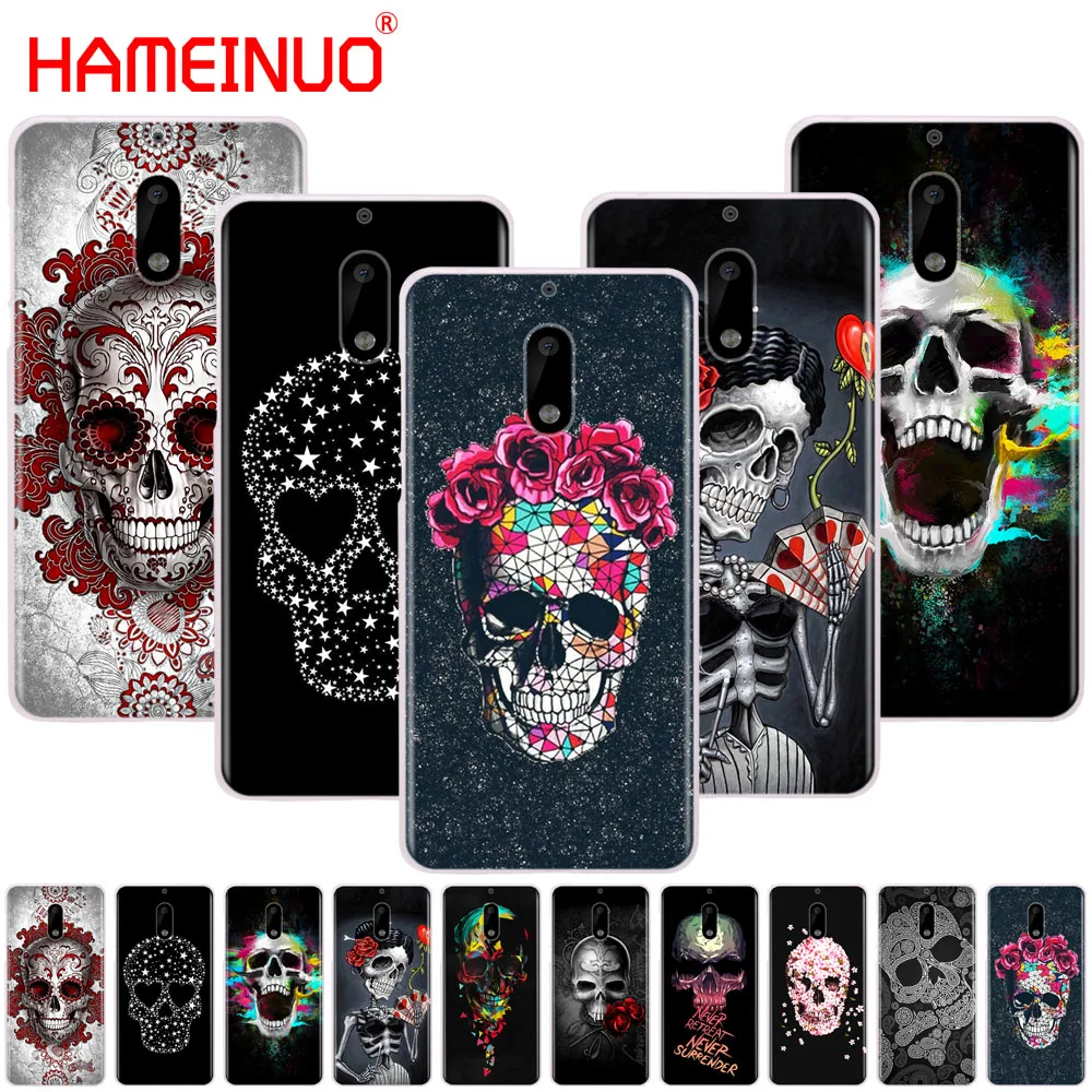 HAMEINUO Ретро стиль цветок череп чехол для телефона Nokia 9 8 7 6 5 3 Lumia 630 640 640XL 2018 |