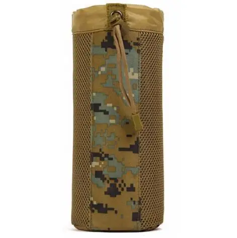Система MOLLE, одиночная бутылка для воды, сумки для скалолазания, сумка для чайника, армейская прочная мужская сумка для путешествий, походов, тактическая сумка для воды - Цвет: Jungle digital