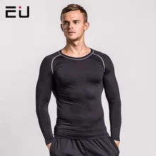 Европейские мужские рубашки для бега с длинным рукавом тонкие мужские спортивные рубашки быстросохнущие высококачественные Бег Спорт Фитнес t-shirts футболки