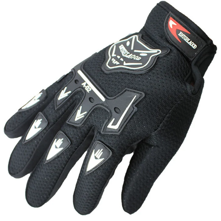 Модные осенние и зимние перчатки, 5 цветов, дышащие спортивные перчатки для предотвращения аварий, байкерские перчатки для мужчин и женщин - Цвет: Черный