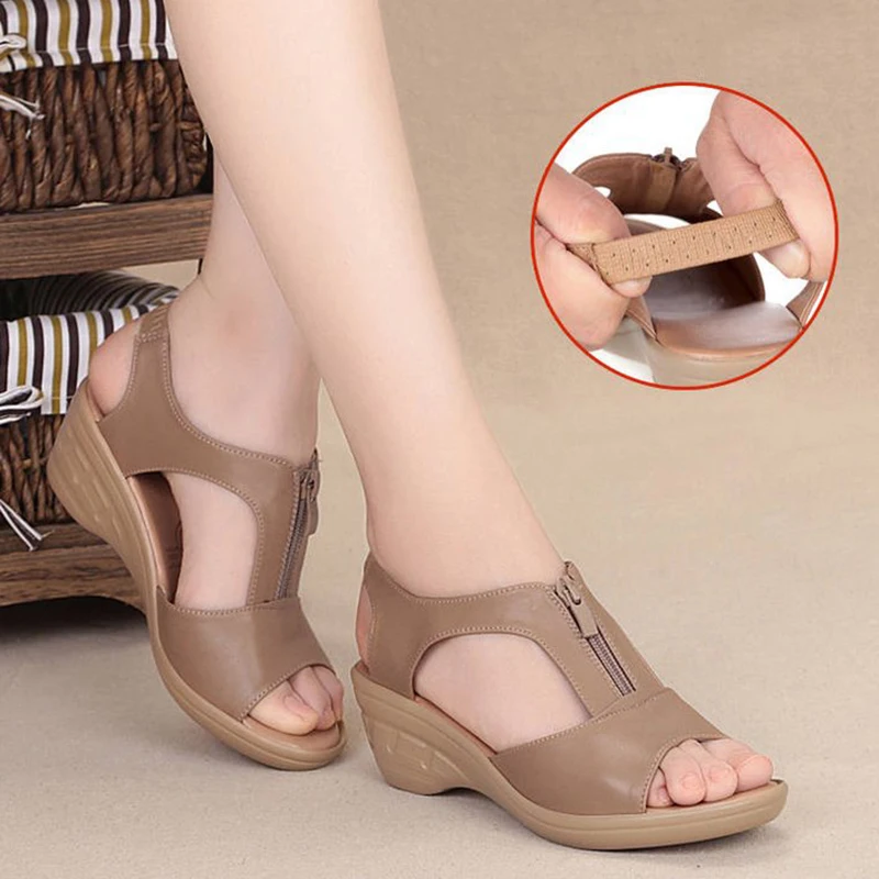 النساء الصنادل حقيقية انقسام الجلود عالية أسافين كعب الكاحل سستة منصة الصلبة الوجه يتخبط السيدات البغال Sandalias موهير 6824 W النساء الصنادل حقيقية انقسام الجلود عالية أسافين كعب الكاحل سستة منصة الصلبة الوجه يتخبط السيدات البغال Sandalias موهير 6824 W