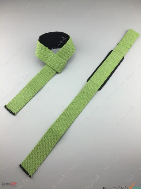1 пара ремень для тяжелой атлетики/ремешок для поддержки запястья рук/ремни для тренажерного зала/поддерживающий пояс для тяжелой атлетики - Цвет: Светло-зеленый