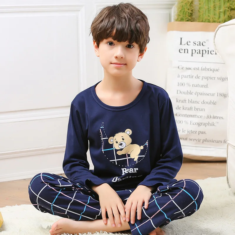 

Korean Pijama Infantil Teens Teenager Girls and Boys Pajamas Set Primary School Children's Pajamas Boys Cotton Autumn Sleepwear