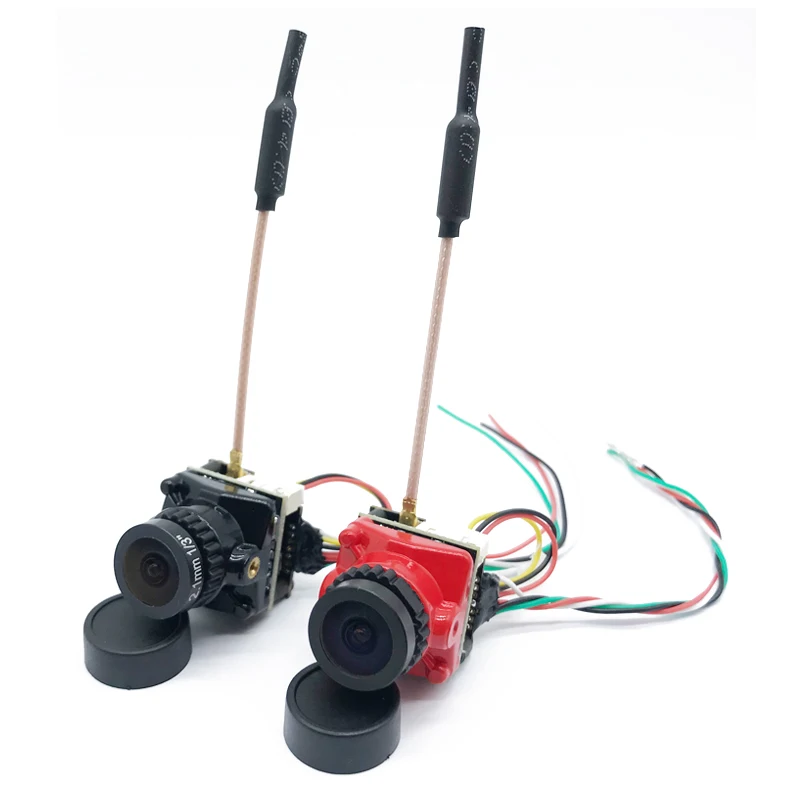 

5.8G 48CH FPV Transmitter 25/100/200mW Support smartaudio DC 5-24V with CMOS 1200TVL PAL/NTSC 2.1mm Lens Micro Camera
