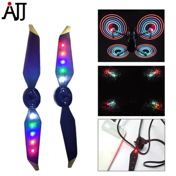 

2 Pairs LED Light Flash Propeller USB Charging Quick Release 8831 Props for DJI Mavic Pro Platinum Drone