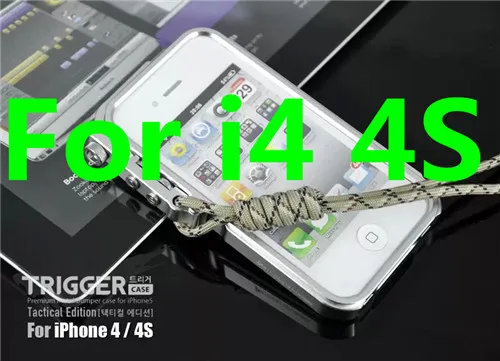Роскошный пусковой металлический бампер чехол для телефона для iphone X 6 6 S 6 S 7 8 Plus 5 5S SE 4 4S алюминиевый чехол для iphone 7 Чехол - Цвет: Silver for 4 4S