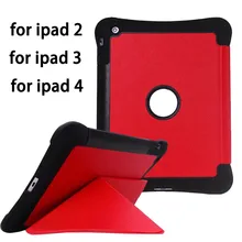 Tablet Cover For Apple ipad 2 3 4 Case Anti Dust Hard PC TPU Hybrid Coque With Stand 9.7 inch Cover Cases For ipad 4 3 2