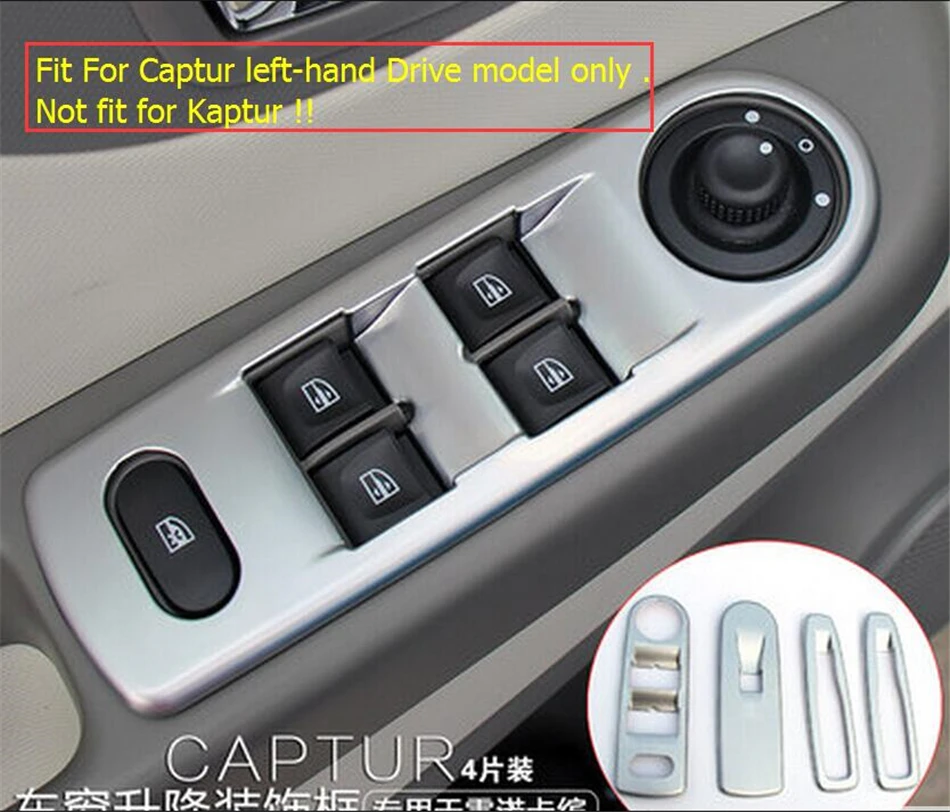 ABS ! Accessories For Renault Captur 2014 2015 2016 Inner Door Armrest