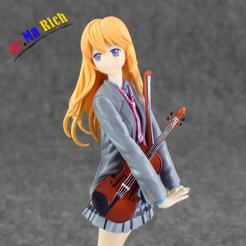 Новое поступление 22 см. ваша лежа в апреле Kaori Miyazono Arima Kousei со скрипкой мультяшная