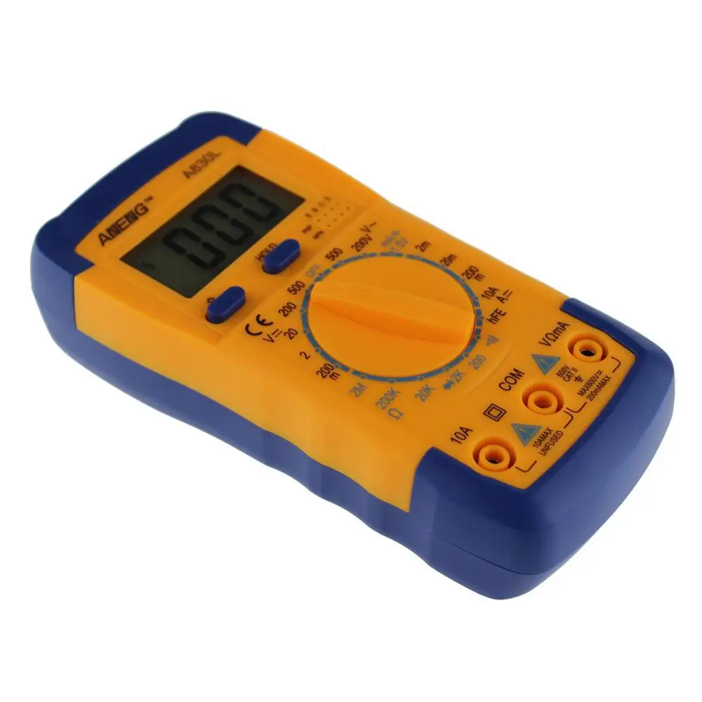 Flexsteel Digital Multimeter A830L Ammeter Multitester Voltmeter Megohmmeter Ohmmeter hFE Current Tester with LCD Backlight