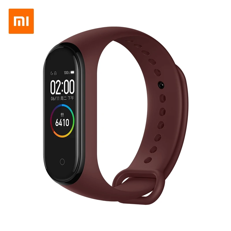 Ремешок на запястье Xiaomi Mi Band 3 4 черный синий оранжевый винно красный специальное