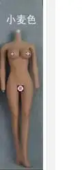 

1/6 Scale 12''Ultra Flexible Seamless FemaleSuntan Body Stainlee Steel Skeleton for 1/6 Head
