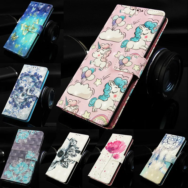 

Luxury Glitter PU Leather Case For Huawei P30 P 30 Pro Wallet Fashion Skull Butterfly Cover For Huawei Y9 2019 / Enjoy 9 Plus