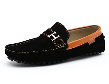 

Nice Mens Genuine Leather Loafers Size 28-66 Top Quality Man Casual Driving Shoes Fashion Great Slip On Leisure Flats Shoes