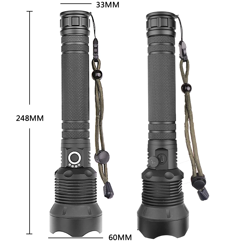 Фонарь с аккумулятором светодиодный фонарик оригинальный фонарь Cree 2*18650 или 26650