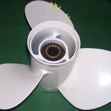 Алюминий пропеллеры для Yamaha Honda подвесной мотор 2-х тактный 40-55HP, 4-тактный 40-65HP тонкие лезвия высокой скорости 13 дюймов 11 1/8* 13-G