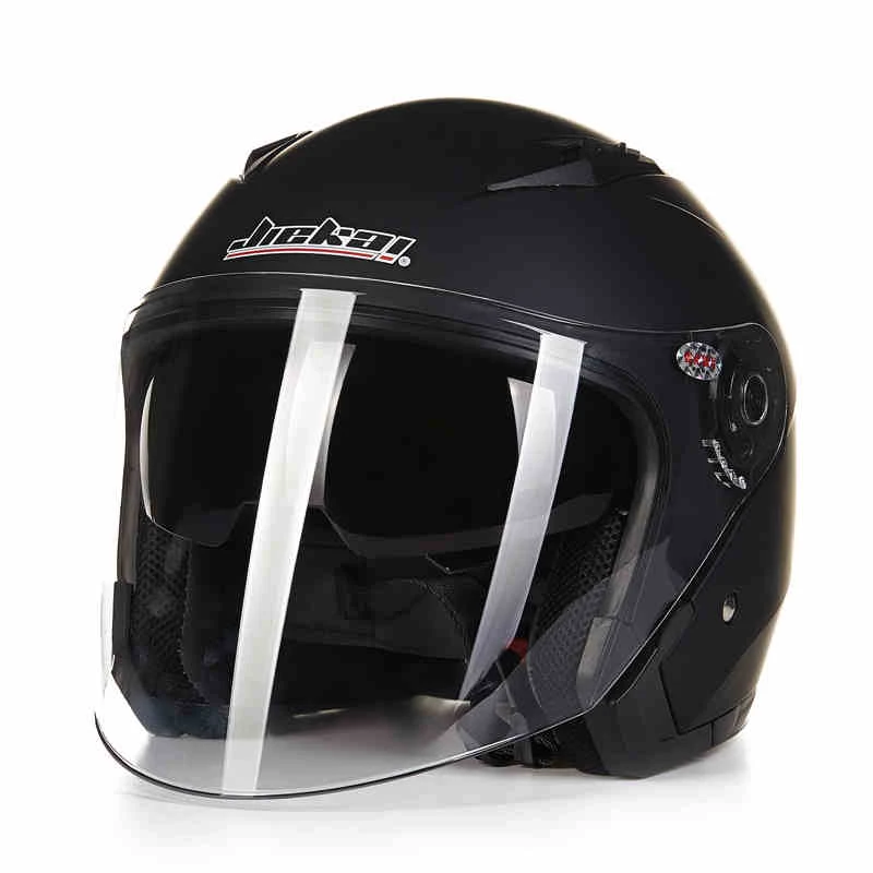 JIEKAI мотоциклетный шлем с открытым лицом Capacete Para Motocicleta Cascos Para Moto Racing rcycle винтажные шлемы с двойным объективом