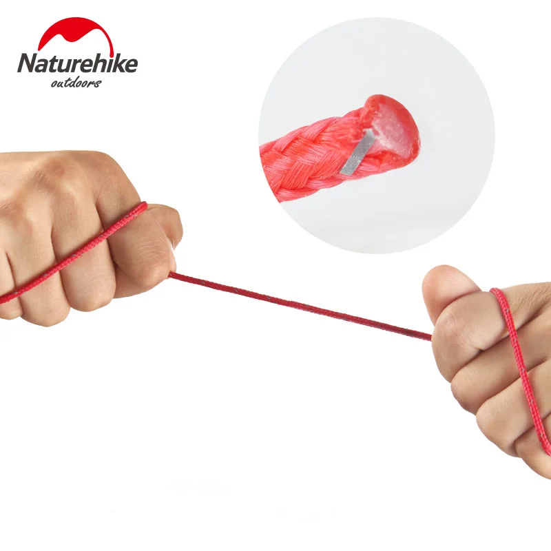 Naturehike Multifunctional Reflective Tent Wind Rope Outdoor Traveling Camping Awning Rope Guide Rope for Picnic 4m*4 NH15A001-G