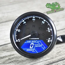 Универсальный Мотоцикл инструмент lcd механический инструмент винтажный мотоцикл ретро Спидометр Одометр