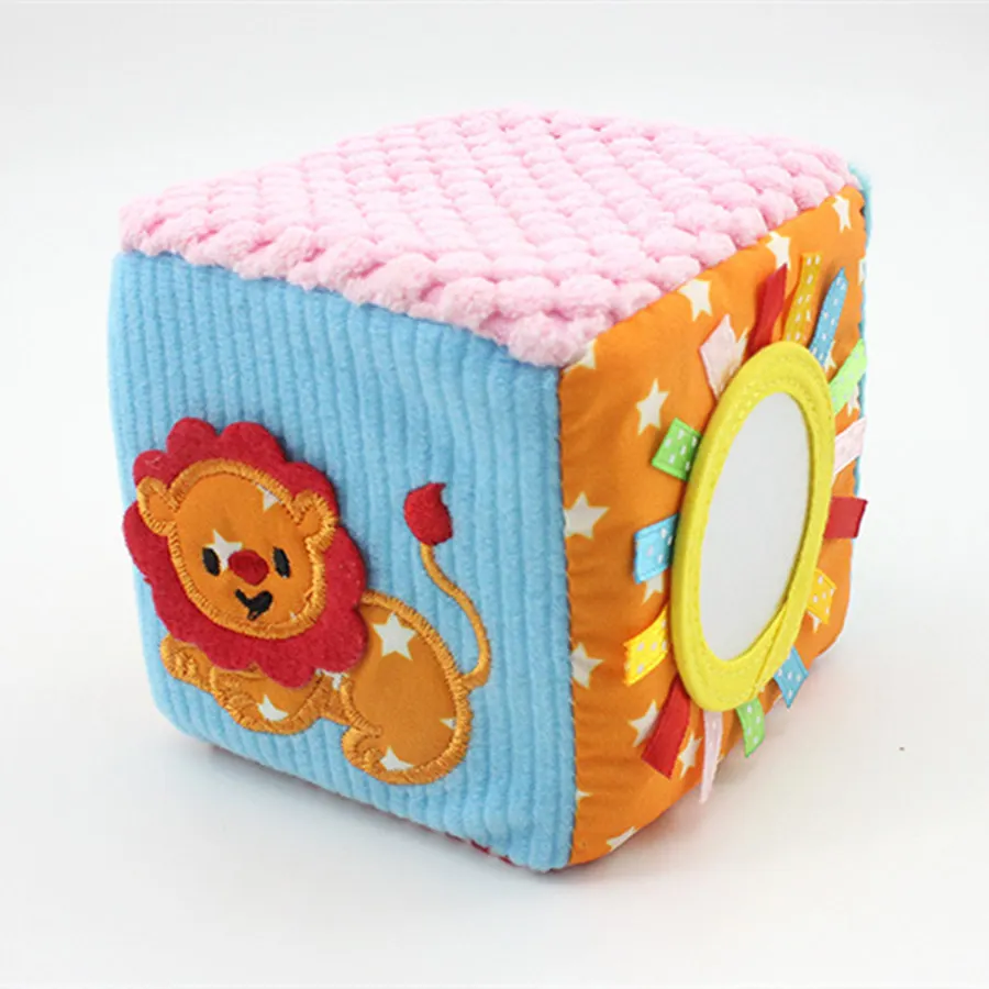 4 шт./компл. детские игрушки 0-12 месяцев кубики для игры плюшевая ткань строительные блоки Мягкие погремушки числа буквы