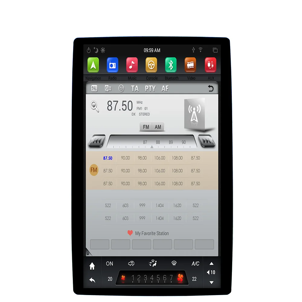 Sale Tesla style Android 8 Car GPS Navigation car No DVD Player For Toyota/Nissan/Suzuki/Lexus most radio tape recorder auto headunit 5