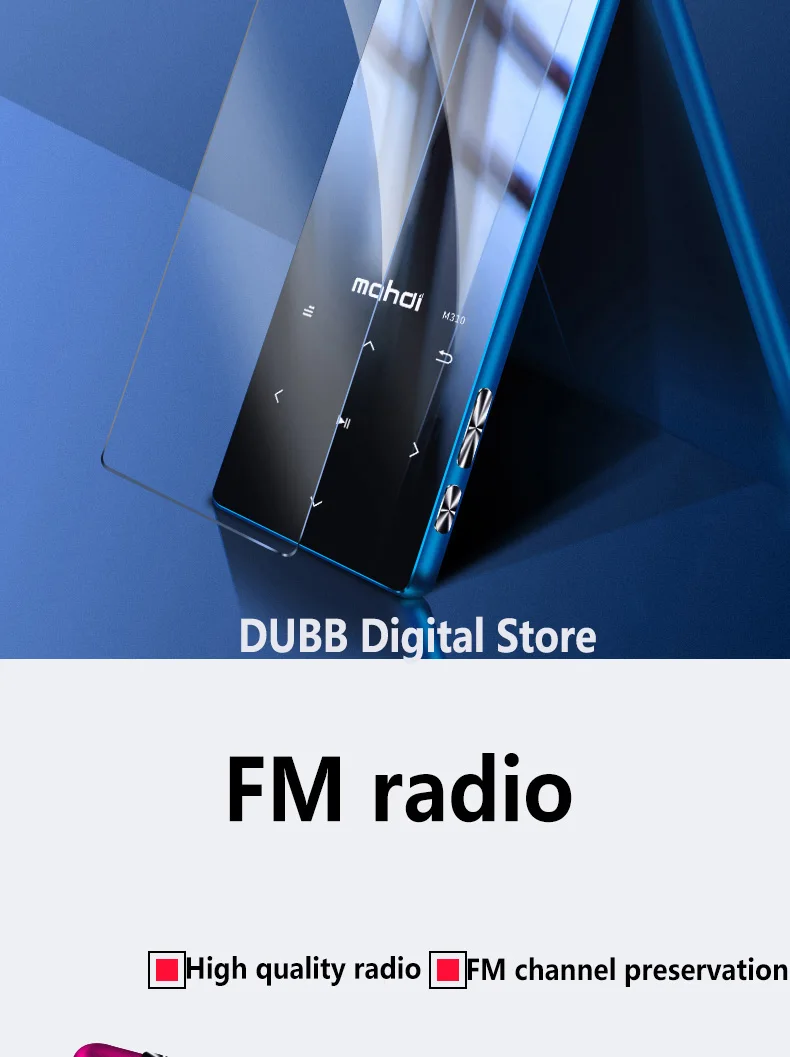 Из Металла MP3 плеер Bluetooth 4,1 Портативный аудиоплеер с Встроенный динамик fm-радио E-Book запись APE Flac спортивный музыкальный плеер