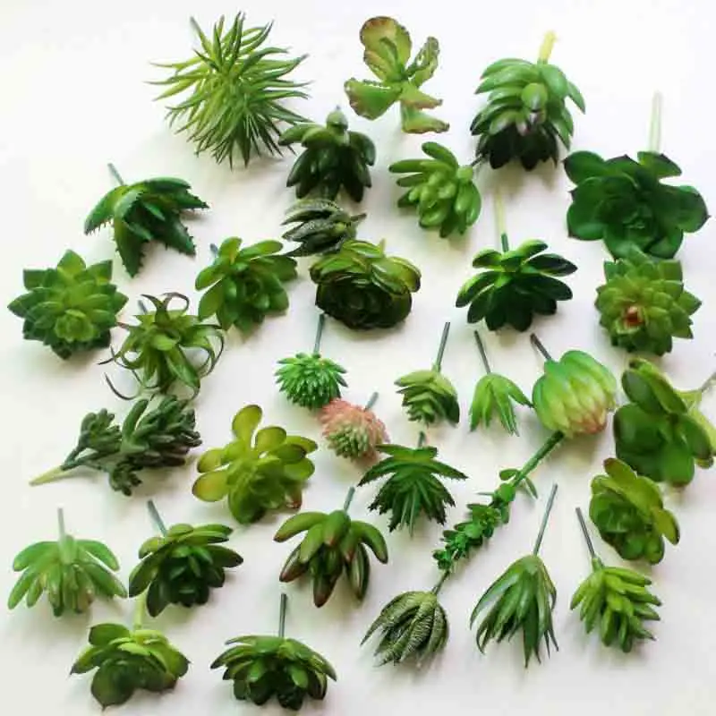 Beste Mini Kunstmatige Vetplanten Nep Planten Land Lotus Micro Landschap voor Garden Home Office Decoratie Plastic Succulent